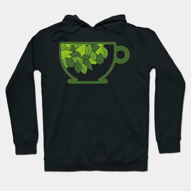 cup of organic herbal leaf tea for healthy life Hoodie by asepsarifudin09